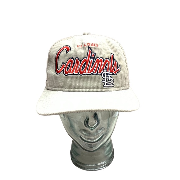 St. Louis Cardinals New Era Corduroy er Adjustable Hat - Gray Baseball - Picture 1 of 6